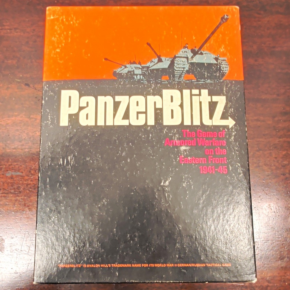Vintage 1970 Avalon Hill PanzerBlitz War Board Game Bookcase Edition 807